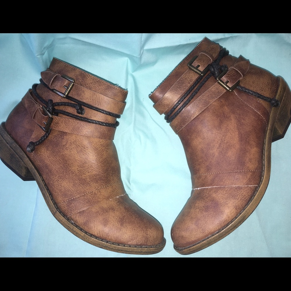 Brown booties